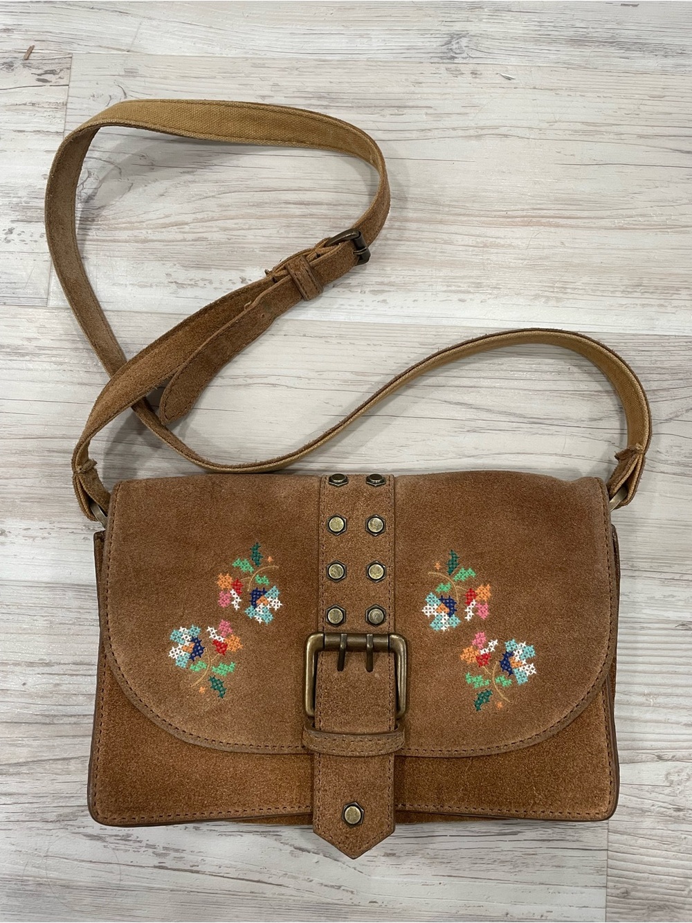 Free People Suede Crossbody Bag